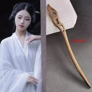 Que Tóc Bằng Gỗ DARON, Kẹp Tóc Hanfu Phong Cách Tua Rua, Đũa Tóc Dễ Thương Phong Cách Dân Tộc Hanfu Mũ Sườn Xám Phụ Kiện