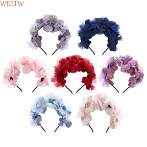 WEETW Tóc Vòng Hoa Kẹp Tóc Trẻ Em Mũ Trẻ Em Bé Gái Phụ Kiện Tóc Barrettes
