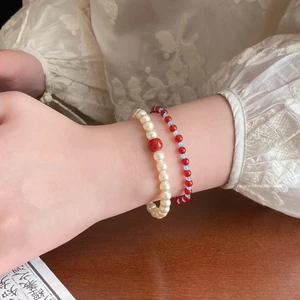 Phong Cách Mới Vòng Tay Ngọc Trai Swarovski Có Thể Xếp Chồng Thiết Kế Niche Đa Năng Sang Trọng Làm Trắng Da Dây Xích Tay Thời Trang Nữ Trang Sức Hàng Ngày