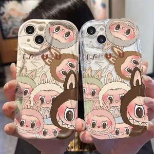 Ốp lưng tương thích cho iPhone 17 Air 16 15 14 13 12 11 Pro X XR XS Max SE 2020 6 7 8 Plus Kem gợn sóng viền cong Motif Thiết kế sáng tạo NYKB044