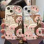 Ốp lưng tương thích cho iPhone 17 Air 16 15 14 13 12 11 Pro X XR XS Max SE 2020 6 7 8 Plus Kem gợn sóng viền cong Motif Thiết kế sáng tạo NYKB044