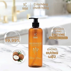 Men Dừa Rửa Tay Thiên Nhiên Konus Homecare Nước Dừa Lên Men & Nước Lá Dứa Làm Sạch, Giữ Ẩm Da Tay