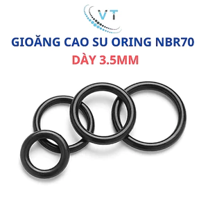 Oring Dày 3.5mm * (đường kính ngoài từ 10mm - 30mm) Gioăng cao su NBR70
