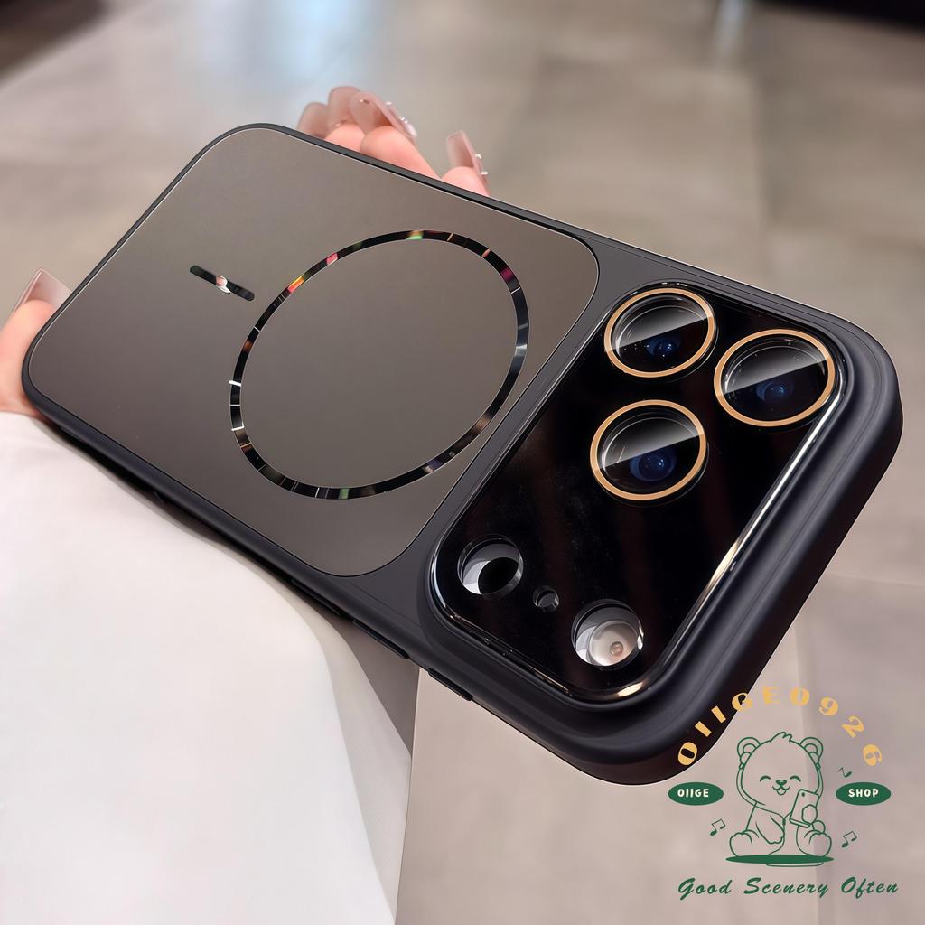 Ốp điện thoại từ tính AG mờ cực quang iphone17 Pro Max 16 15 14 13 12 cho vỏ iPhone vỏ mềm silicon TPU chống sốc