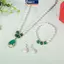 MAKY Vintage Thời Trang Ngọc Trai Bộ Trang Sức Nữ Nelace Bông Tai Bộ Vòng Tay Tiệc Cưới Trang Sức Quà Tặng Pendientes VN