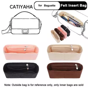 Túi chèn CATIYAHA, Túi bên trong nhiều túi nỉ, Túi lưu trữ Túi lót du lịch cho Baguette