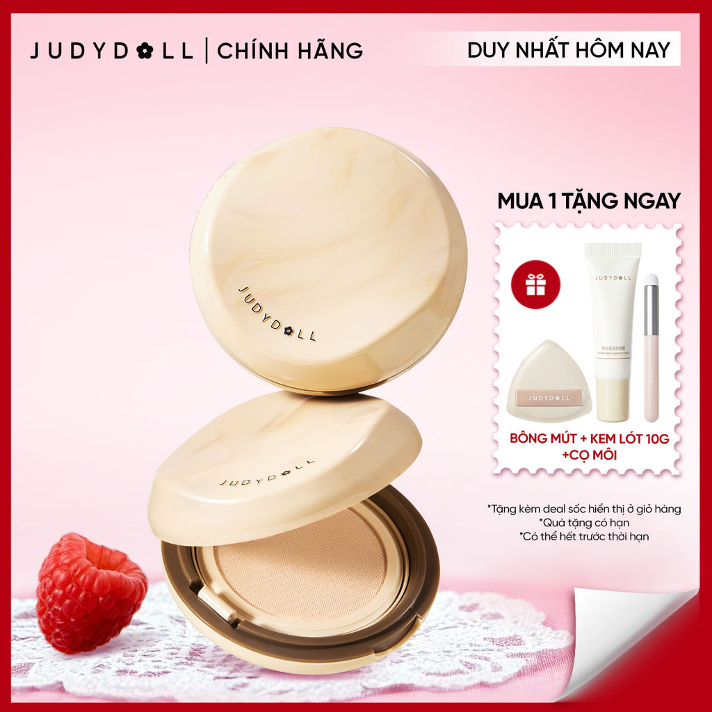[NEW 2.0] JUDYDOLL Phấn Nước Long Wearing Cushion Che Phủ Tiệp da Tự nhiên Kiềm Dầu Lâu Trôi 14g