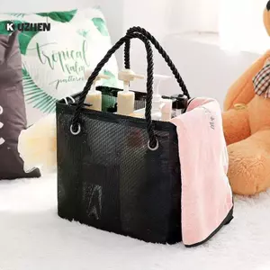 KUZHEN Lưới Đi Biển Túi Vệ Sinh Bảo Quản Túi Du Lịch Dung Tích Lớn Túi Tote Lưới Bền Túi Bảo Quản Mua Sắm Du Lịch HOT