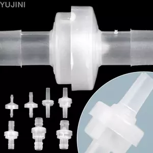 YUJINI 1 / 5 Chiếc Van Kiểm Tra Nhựa, Đường Kính Một Chiều Không Quay Lại 3 / 4 / 6 / 8 / 10 / 12 Mm Van Một Chiều, Khí Chất Lỏng Nước Chùa Nội Tuyến Phụ Kiện Bơm Không Khí Chặn Chất Lỏng
