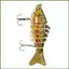 Mồi Câu Cá Cho Cá Hồi Bass Đa Khớp Chậm Chìm Cá Thực Tế Bơi Bass Mồi Crankbaits kouvn