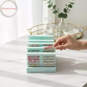 Hodou Nail Art Transfer Paper Organizer Box Giá đỡ màn hình di động để lưu trữ nhiều màu sắc Giấy Stiers Dụng cụ Salon Giải pháp lưu trữ tại nhà VN