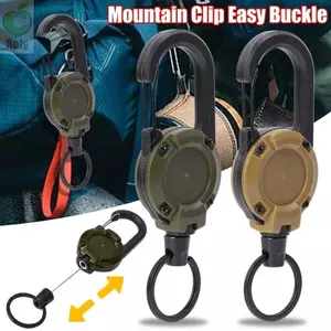 Cuộn dây kéo ROLY Carabiner, Móc chìa khóa có thể thu vào hạng nặng, Khóa kéo dễ dàng Dây thép Dây thép Carabiner Khóa dây thép Dụng cụ ngoài trời