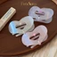 Kẹp Tóc Trái Tim Hàn Quốc Thanh Lịch Lớn Mỏ Vịt Kẹp Tóc Dày Barrettes Mũ
