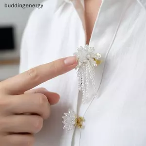 {BUDDI} Áo sơ mi nam Nút ngọc trai có chất liệu hợp kim Phụ kiện thay thế khuy măng sét DIY cho bộ đồ sự kiện văn phòng Quà tặng {buddingenergy}