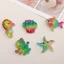 Set Charm Cá Ngựa Cá Vàng Sao Biển Bạch Tuộc Vỏ Sò Trang Trí Dép Dễ Thương Cao Cấp