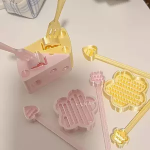 Bộ Đậu Phô Mai Tình Yêu Hoa Anh Đào Đậu Đĩa Siêu Dễ Thương Đậu Dụng Cụ Thìa Đậu Hình Dạng Dễ Thương Dụng Cụ Handmade 0611