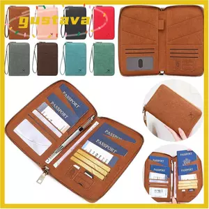 GUSTAVA ​Hộp đựng hộ chiếu chặn RFID​, ​Bền bỉ​ Bảo vệ RFID chống trộm​ ​Tổ chức tài liệu du lịch​, ​Nhiều khe cắm thẻ​ ​Chống nước ​Lưu trữ vé an toàn