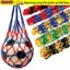 Túi đựng bóng rổ ESSENCEH, Túi nylon nhiều màu, Thiết bị di động thể thao Túi lưới dệt bóng đá