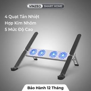 [Bảo Hành 1 Đổi 1 - 7 Ngày] Giá Đỡ Laptop/iPad VINZEO - Hợp Kim Nhôm Gấp Gọn, Tản Nhiệt Cao Cấp, Chống Gù Lưng