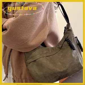 Túi Hobo đeo chéo GUSTAVA, Túi đeo vai thiết kế tối giản dung tích lớn, Dây đeo có thể điều chỉnh thời trang Túi xách phong cách thông thường mềm mại Tote dành cho nữ