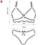 Nữ Kẻ Sọc Bikini Đồ Bơi Hai Mảnh Tam Giác Đáy Có Thể Điều Chỉnh Dây Đeo Đồ Bơi Cho Bãi Biển Bể Bơi Đảng
