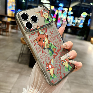 Ốp Lưng IPhone 13 15 11 17 16 12 14 ProMax Hình cáo và thỏ 7 8Plus XR X XS Max