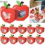 TUYỆT VỜI 10 Hộp Kẹo Cửa Sổ Trong Suốt, Hộp Quà Tặng Trái Tim Ủng Hộ Tiệc, Hộp Đựng Giấy Ăn Nhẹ Mini Đám Cưới