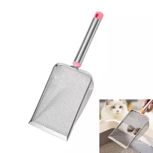 Top RustProof Cats Litter Scooper với thiết kế rây lưới mịn cho mèo nhanh chóng Làm sạch rác thải Công cụ loại bỏ bộ lọc chất thải