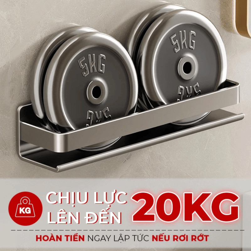 Kệ Đựng Gia Vị Nhà Bếp Gắn Tường DINO chất liệu thép không gỉ, Giá Đựng Đồ Đa Năng Nhà Bếp, Phòng Tắm Chịu Lực Tốt