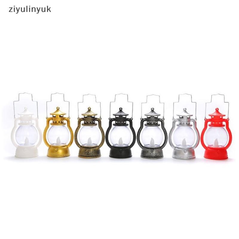 Ziyulinyuk Retro Đèn Dầu Halloween Trang Trí Led Nhà Nhỏ Đèn Lồng Dự Tiệc EN