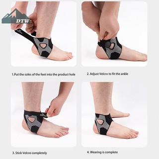 DTW 1Pc Siêu Mỏng Mắt Cá Chân Nẹp Dây Buộc Ổn Định Tendons Chuyển Động Mắt Cá Chân Cố Định Nẹp Ngăn Ngừa Bong gân Mắt Cá Chân Thể Thao