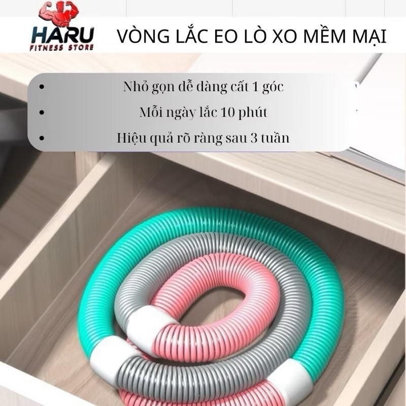 Dụng Cụ Vòng Lắc Eo Lò Xo Thép Bọc Nhựa Mềm . Thiết Bị Tập Thể Dục Trong Nhà An Toàn. có nhiều phân loại