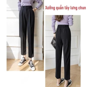 Quần tây lưng thun nữ - Xưởng quần tây nữ 3A, Quần baggy lưng chun