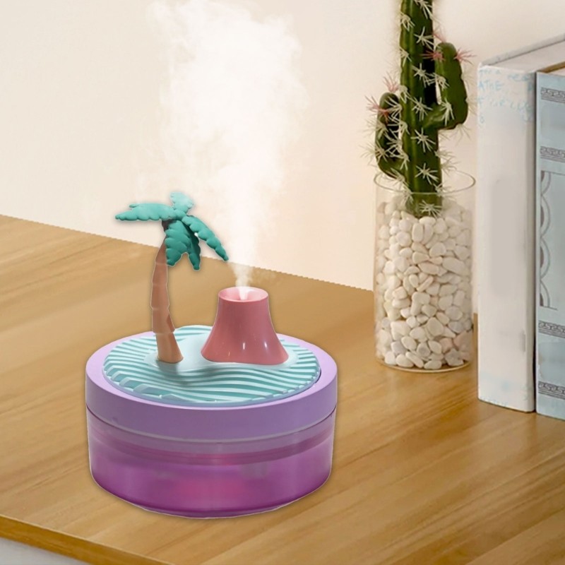 SHI Máy tạo độ ẩm thanh lịch Thiết kế phong cảnh tự nhiên Bình có thể tháo rời để bảo trì dễ dàng
