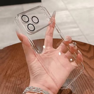 [JLK] Ốp từ tính siêu mỏng bằng nhựa cứng trong suốt sang trọng cho iPhone 17 Air 16E 16 15 14 Plus 13 12 11 Pro Max Vỏ bảo vệ Camera