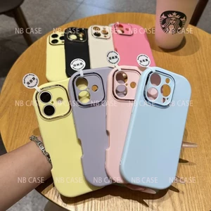 【BỌC ỐNG KÍNH】Ốp iPhone 16 15 14 13 12 11 Pro Max 7 8Plus silicon bảo vệ chống sốc + dây đeo chống rơi JSXPM-0000