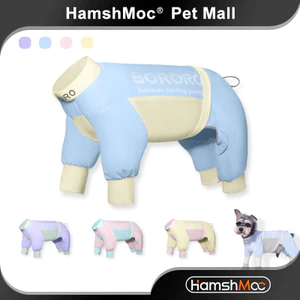 HamshMoc Áo làm mát thú cưng Chống nắng Khối UV có thể điều chỉnh thoáng khí cho mùa hè ngoài trời