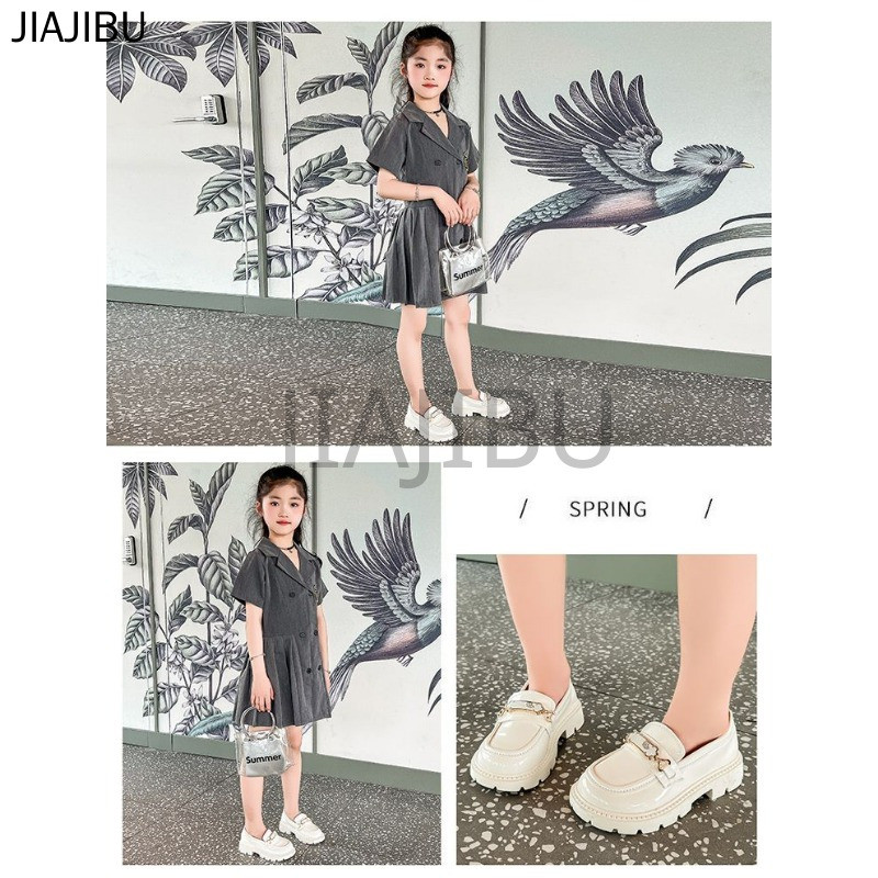 Giày Lười Đế Tròn Chống Trượt Màu Đen/trắng Phong Cách Nhật Bản Dễ Thương Chất Lượng Cao Dành Cho Nữ Sinh Trung Học Korean Fashion Lolita Patent Leather Platform Mary Jane Doll Shoes for Dance Giày Da Công Chúa Cosplay Phong Cách Anh Cho Trẻ Em Nhỏ