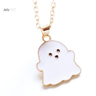 JULYHOT Hoạt Hình Dễ Thương Ma Đáng Yêu Tình Bạn Cặp Đôi Mặt Dây Chuyền Vòng Cổ Thời Trang Người Bạn Thân Nhất Nam Nữ Dây Chuyền Trang Sức Cho Quà Tặng Halloween Massivedeals