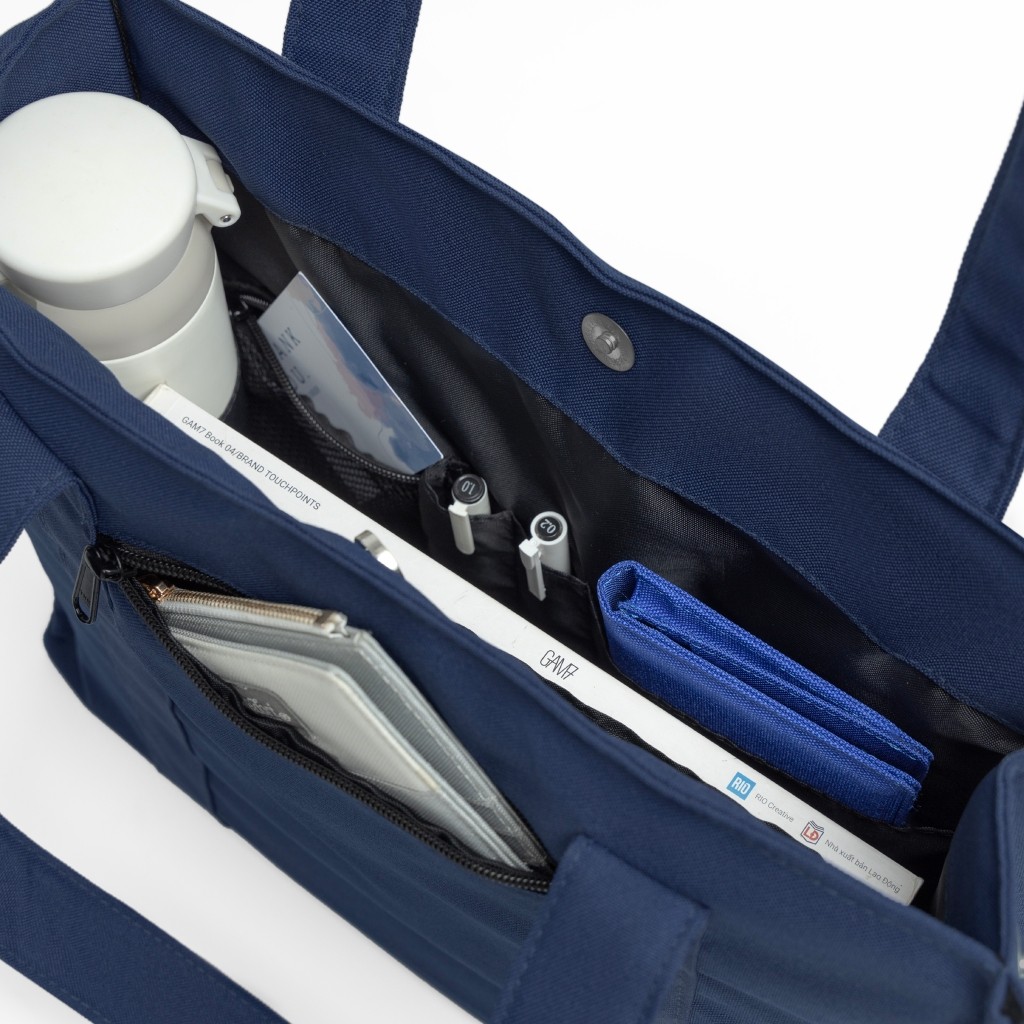 Túi xách GLOBAL Vải Canvas Tiện Lợi Đi Học Tote Nam Nữ thời trang chính hãng | Midori For Man