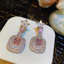 Bông tai thời trang Hàn Quốc sang trọng Zircon thanh lịch dài phong cách thanh lịch Bán buôn