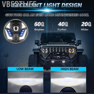 VBESTLIFE Bohemia-VN Đèn pha đèn pha LED 7 inch Đèn pha không thấm nước với sự thay thế tín hiệu rẽ DRL chùm thấp cho Jeep Chevy Ford Land Rover Hummer Mazda 1 PCS