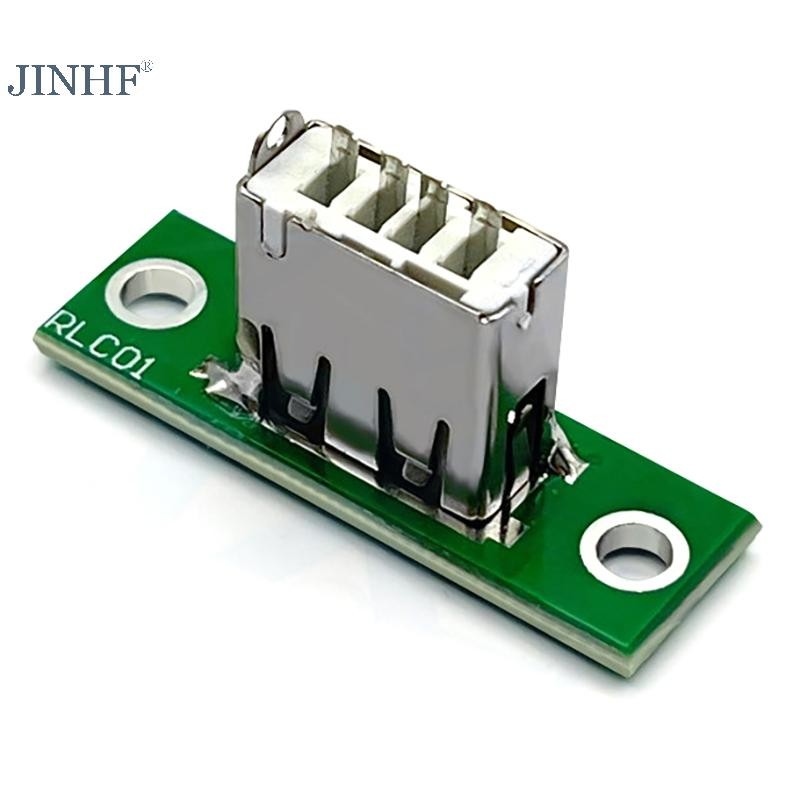 JINHF 5 Cái USB Có Đầu Nối Bảng Cố Định DIY Gắn Bảng Điều Khiển Sửa Chữa Giao Diện Sạc HOT