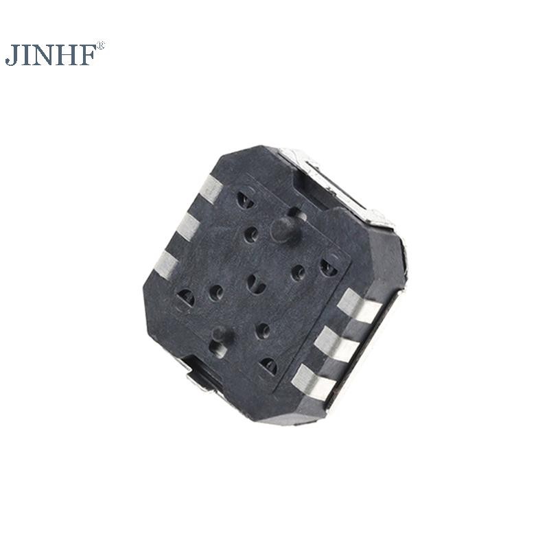 JINHF 1Pc7.5x7.5MM Xúc giác Hướng 5 chiều 6Pin Nút Micro Nhấn Đặt lại Tact HOT