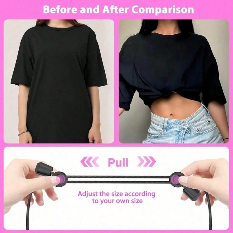 Crop Tuck Dây Đàn Hồi Cho Áo Len và Sơ Mi - Giúp Che Bụng Rò Rỉ - Phù Hợp Mùa Hè