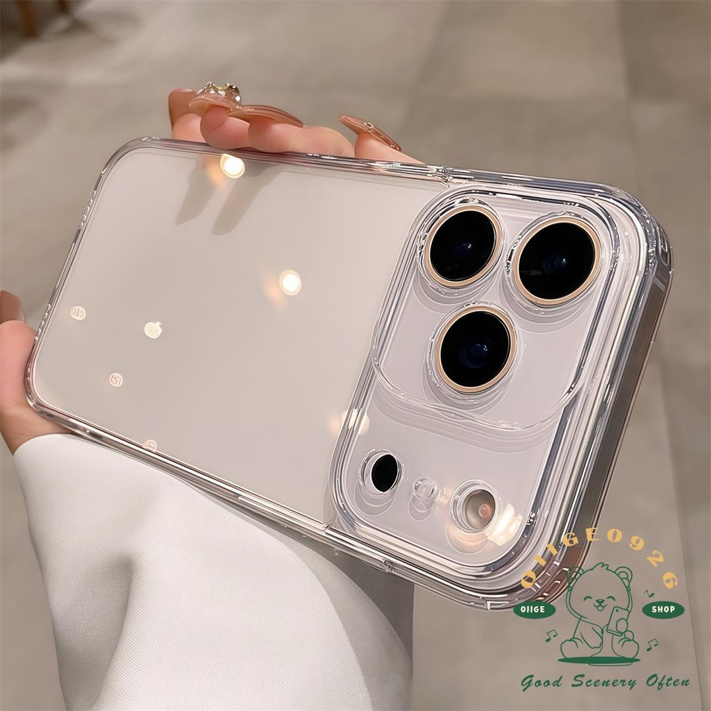 【 Ốp lưng iPhone17 】 Vỏ kính chất lượng cao Vỏ điện thoại iphone17 Pro Max 16 15 14 13 12 11 cho vỏ iPhone Vỏ mềm silicon TPU chống sốc