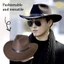 Mũ xô Fedora vải nỉ vành ngắn từ JKDESIGN, phù hợp cho mùa thu