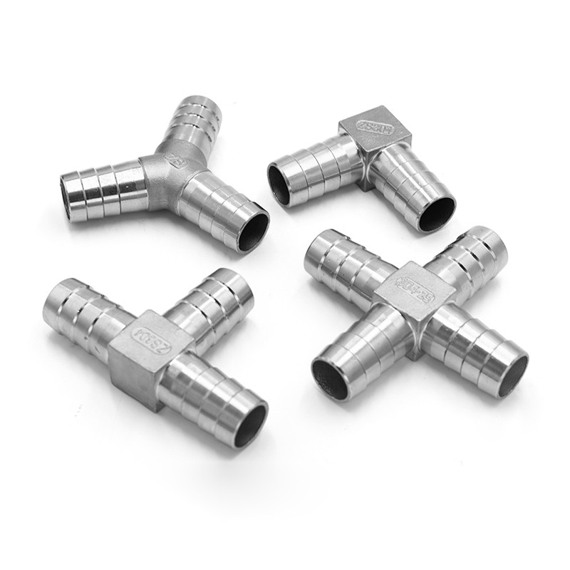 6 / 8 / 10 / 12 / 13 / 14 / 15 / 16 / 20 / 25mm Hình chữ Y Chữ L Chữ Thập Barb Ống Khớp Tách Thép Không Gỉ 304 Khí Nước Nhiên Liệu