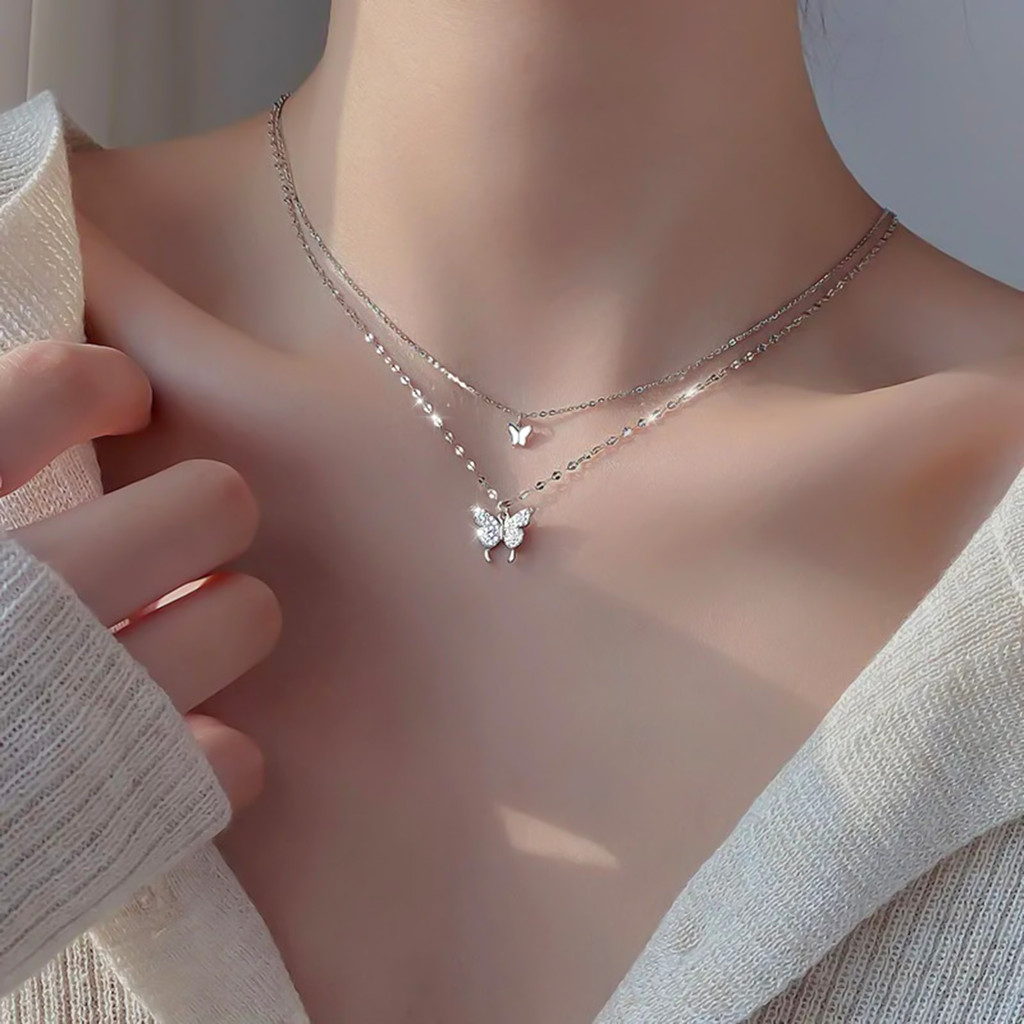 Dây chuyền Chalcedony trắng thanh lịch cho phụ nữ và thiếu niên, phù hợp trang phục hàng ngày