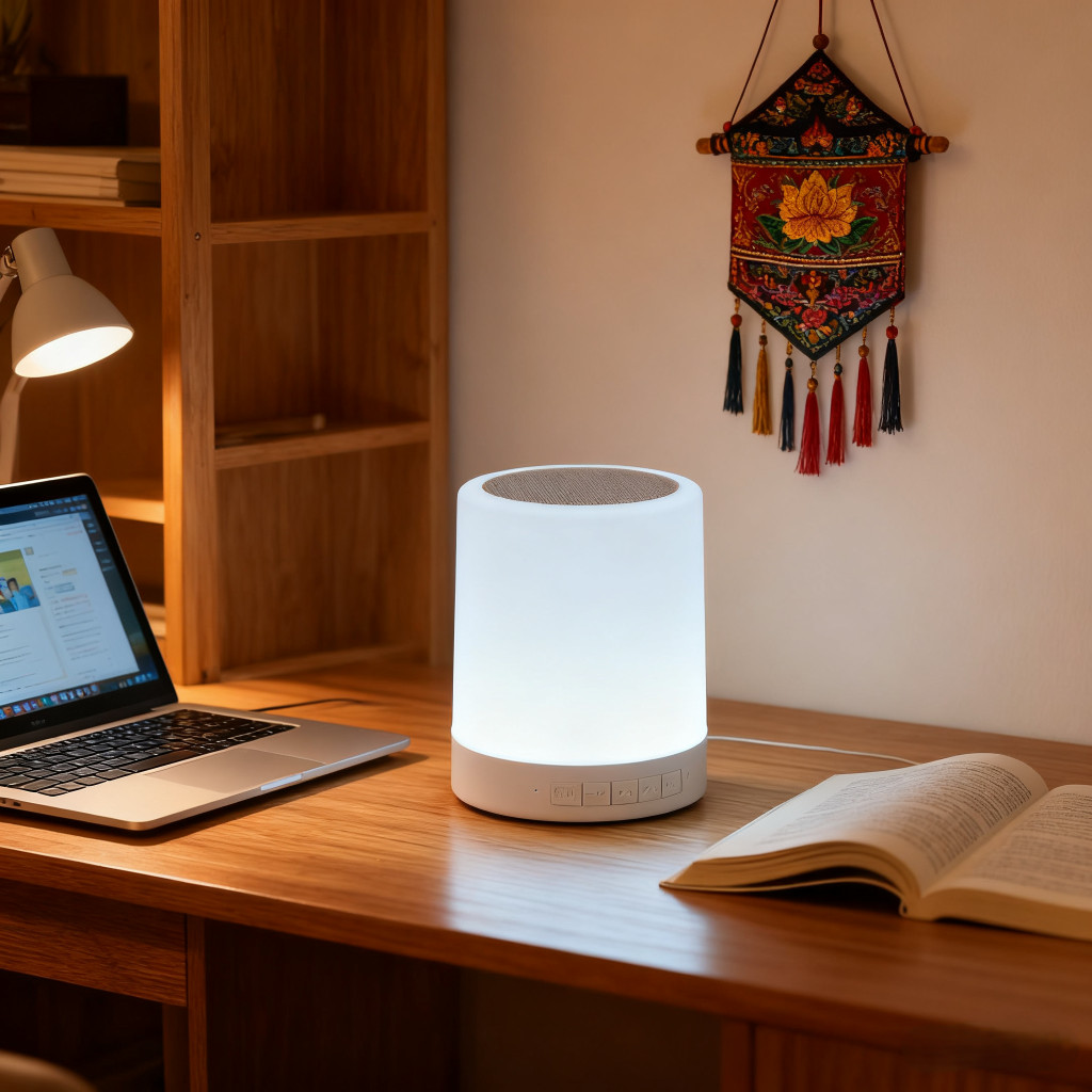 Đèn Ngủ LED Loa Bluetooth Đa Năng - Chuyển Màu Vỗ Tay - Hỗ Trợ Nghe Nhạc & Trang Trí Phòng - Hàng Hot